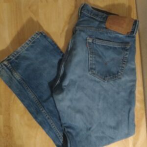 Vintage Levi's 501 Preshrunk Denim Blue Jeans 38x31